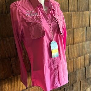 Stylish Pink Button Down Shirt for Women